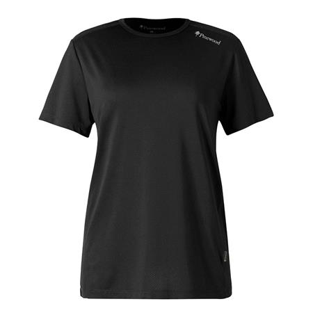 Tee Shirt Maniche Corte Donna Pinewood Function - Noir
