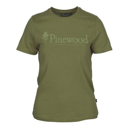 Tee Shirt Maniche Corte Donna Pinewood Outdoor Life - Pine Green