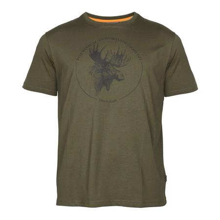 Tee Shirt Maniche Corte Uomo Pinewood Moose - Olive