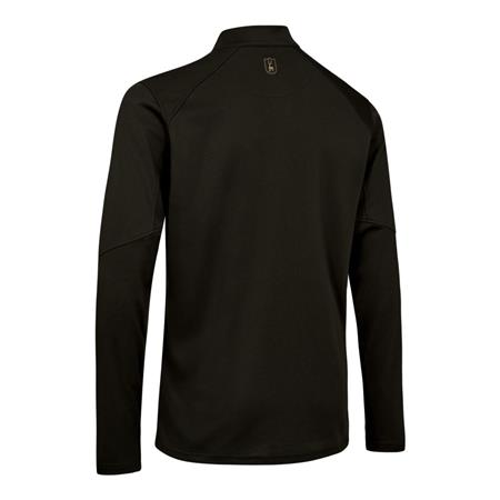 TEE SHIRT MET LANGE MOUWEN VOOR MANNEN DEERHUNTER CLIMATE DEMI-ZIPPÉ MET 37.5 TECHNOLOGY - VERDE BOSQUE - BOSGROEN