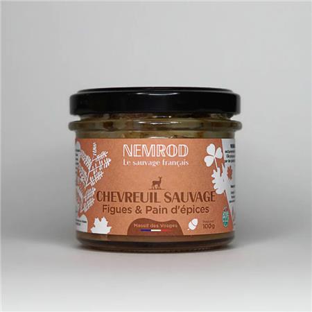 Terrine En Conserve Nemrod Chevreuil Figues Et Pain D’Épices