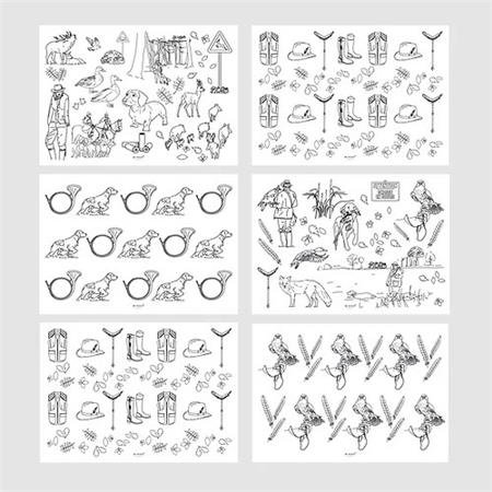 TISCHSETS BINGO COLLECTION CHASSE