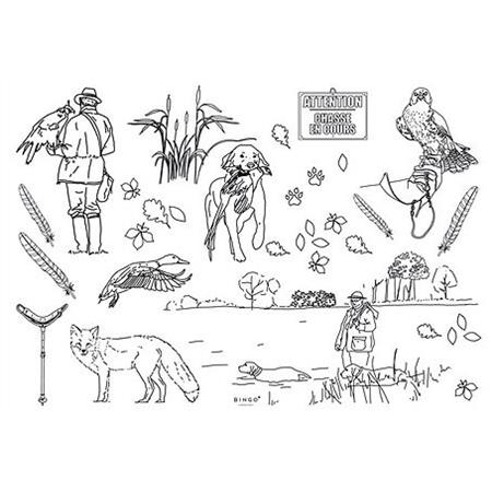 TISCHSETS BINGO COLLECTION CHASSE