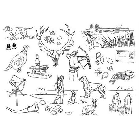 TISCHSETS BINGO COLLECTION CHASSE