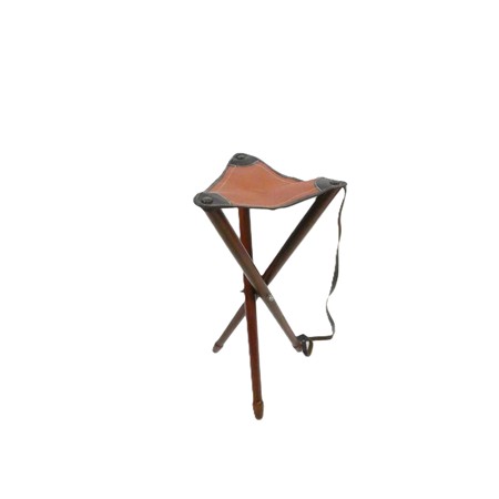 Trépied Januel Ayaudes Avec Dessus En Cuir - 65Cm