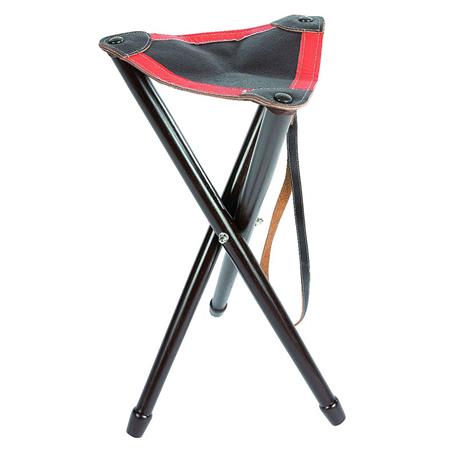 Treppiede Januel En Bois Avec Assise En Cuir Avec Bande Fluo