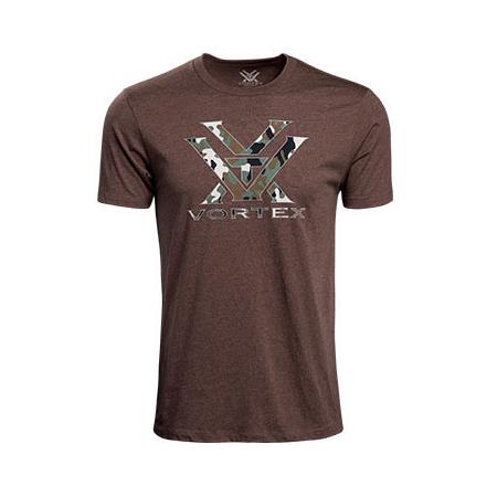 Tricou Bărbați Vortex Logo - Maro
