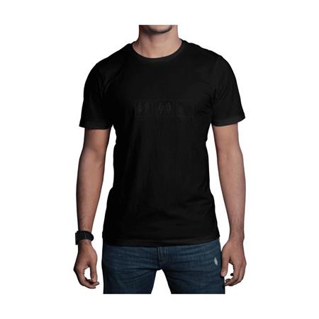 Tricou Cu Mânecă Scurtă Pentru Bărbați Bartavel Nature T1161 - Negru