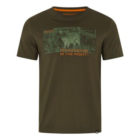 Tricou Cu Mânecă Scurtă Pentru Bărbați Seeland Nightvision - Verde Pin