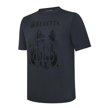 Tricou Cu Mâneci Scurte Pentru Bărbați Beretta Outline - Abanos