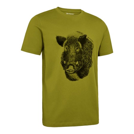 Tricou Mânecă Scurtă Bărbați Deerhunter Jaxon - Wild Moss