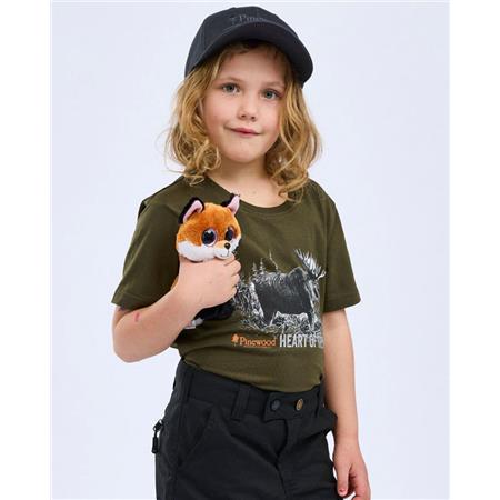 TRICOU MÂNECI SCURTE JUNIOR PINEWOOD MOOSE K - VERDE