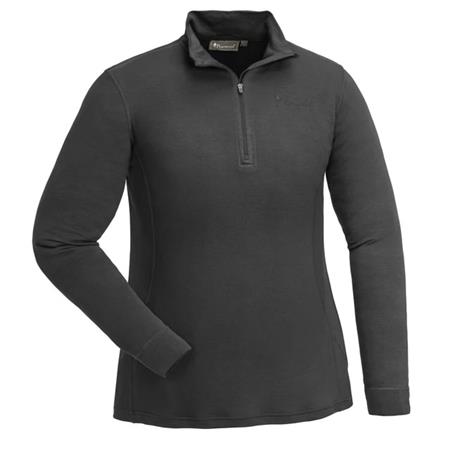 Undertøj Til Kvinder Pinewood Abisko Merino Base L Half Zip W Undertrøje - Sort
