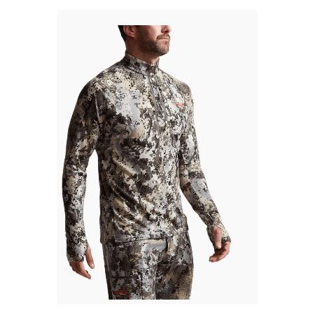 UNDERTØJ TIL MÆND SITKA CORE MERINO 220 HALF-ZIP MAILLOT - OPTIFADE ELEVATED II