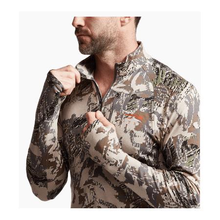 UNDERTØJ TIL MÆND SITKA CORE MERINO 220 HALF-ZIP MAILLOT - OPTIFADE OPEN COUNTRY