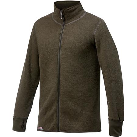 Unisex-Jacke Woolpower Full Zip Jacket 600 - Grün