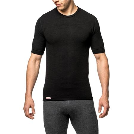 UNISEX KORTÆRMET T-SHIRT WOOLPOWER TEE 200 - SORT