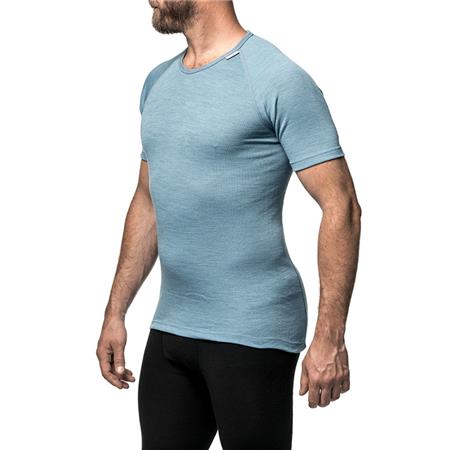 UNISEX KORTÆRMET T-SHIRT WOOLPOWER TEE LITE - BLÅ
