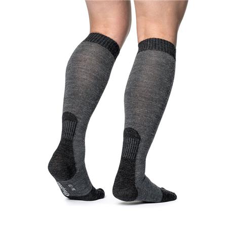 UNISEX SOCKS WOOLPOWER QUALIFIÉES MI-HAUTES 400 - BLACK/GREY