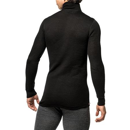 UNISEX TRØJE WOOLPOWER ZIP TURTLENECK 200 - SORT