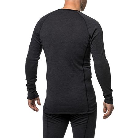 UNISEX UNDERWEAR WOOLPOWER CREWNECK LITE - BLACK