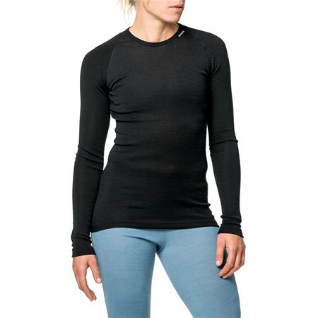 UNISEX UNDERWEAR WOOLPOWER CREWNECK LITE - BLACK