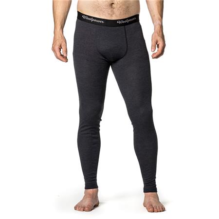 UNISEX-UNTERWÄSCHE WOOLPOWER LONG JOHNS M´S LITE - SCHWARZ