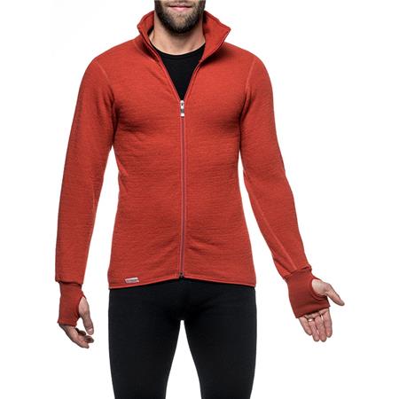 UNISEXJAKKE WOOLPOWER FULL ZIP JACKET 400 - EFTERÅRSRØD