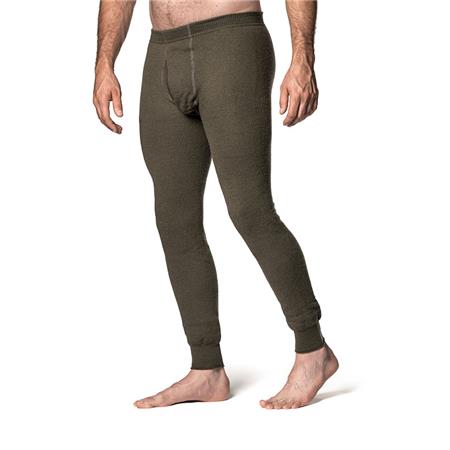 Unisexundertøj Woolpower Long Johns 400 Med Gylp - Grøn
