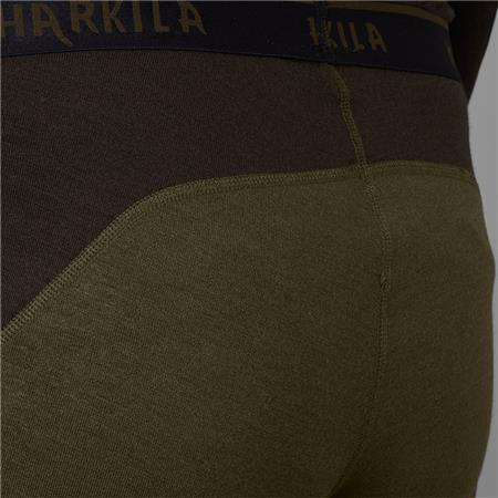 UNTER KLEIDUNG HARKILA BASE WARM LANGE UNTERHOSE - GRÜN/BRAUN