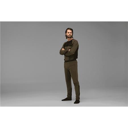 UNTER KLEIDUNG HARKILA HEAT LANGE UNTERHOSE - KHAKI/SCHWARZ