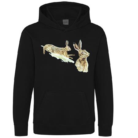 Untergeordnetes Sweatshirt Bartavel Thema Jagd T591 - Schwarz
