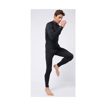 UNTERWÄSCHE HERREN DAMART THERMOLACTYL ENERGY 3 COL ZIP - SCHWARZ