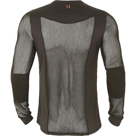 UNTERWÄSCHE HERREN HARKILA BASE MESH MAILLOT DE CORPS - GRÜN/BRAUN