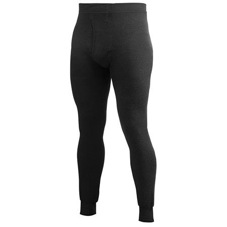 UNTERWÄSCHE UNISEX WOOLPOWER LONG JOHNS 200 MIT EINGRIFF - SCHWARZ