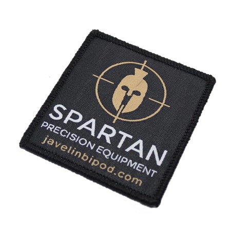 Vævet Mærke Spartan - Sort