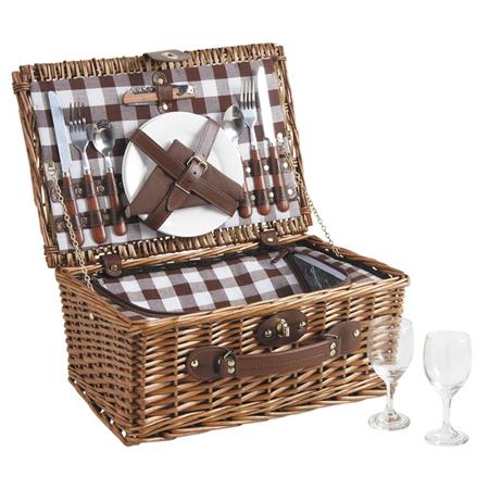 Valise Pique-Nique Isotherme Europ Arm Porcelaine Pour 2 Personnes
