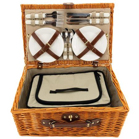 VALISE PIQUE-NIQUE ISOTHERME EUROP ARM PORCELAINE POUR 4 PERSONNES