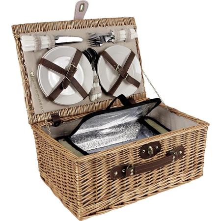 Valise Pique-Nique Isotherme Europ Arm Porcelaine Pour 4 Personnes