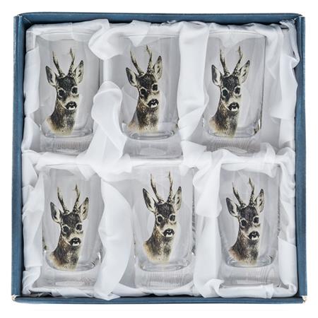 VERRES À EAU-DE-VIE EN COFFRET CADEAU - FRITZMANN FRITZMANN EN COFFRET - PARTIJ VAN 6