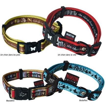 Verstelbare Honden Halsband Nylon Martin Sellier Collection Imprimee
