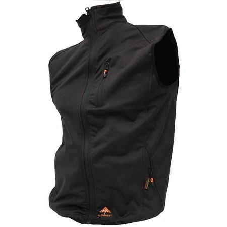 Vest Heren Alpenheat Soft Shell Aj9 - Zwart