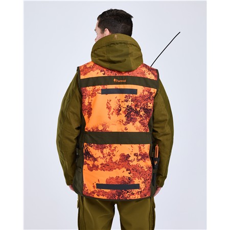 VEST MENS PINEWOOD FURUDAL HUNT PRO 2.0 CAMOU - STRATA BLAZE/MOSS GREEN