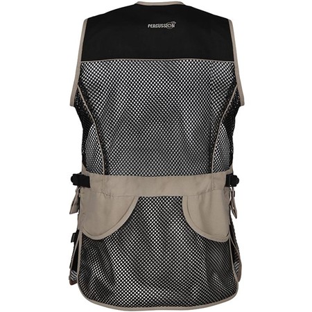 VEST TIL LERDUESKYDERI PERCUSSION BALL TRAP EVO - SORT/BEIGE