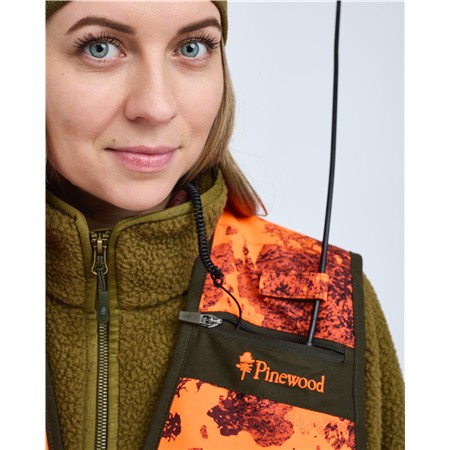 VEST VOOR VROUWEN PINEWOOD FURUDAL HUNTER PRO 2.0 CAMOU - STRATA BLAZE/MOSS GREEN