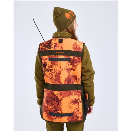 VEST VOOR VROUWEN PINEWOOD FURUDAL HUNTER PRO 2.0 CAMOU - STRATA BLAZE/MOSS GREEN