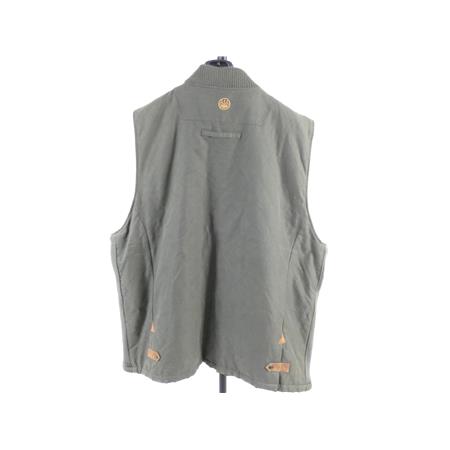VEST ZONDER MOUWEN BERETTA KAKI ET CUIR MARRON