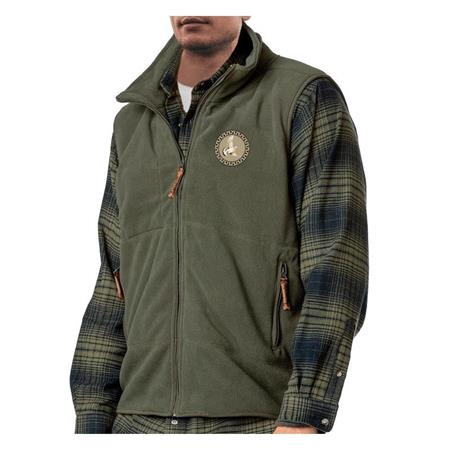 Vest Zonder Mouwen Man Bartavel Flam Houtduif Micropolar - Caqui Microfleece - Kaki