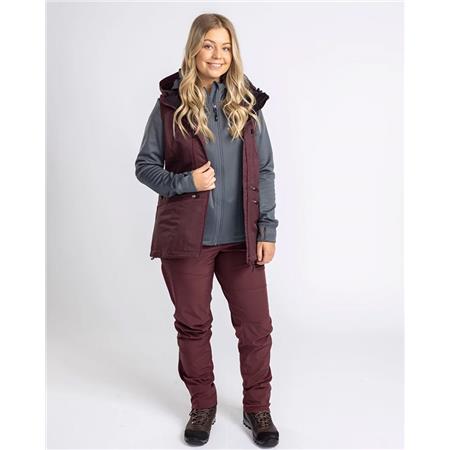 VESTĂ FĂRĂ MÂNECI PENTRU FEMEI PINEWOOD DOG SPORTS WINDBLOCKER W - BORDEAUX