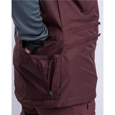 VESTĂ FĂRĂ MÂNECI PENTRU FEMEI PINEWOOD DOG SPORTS WINDBLOCKER W - BORDEAUX